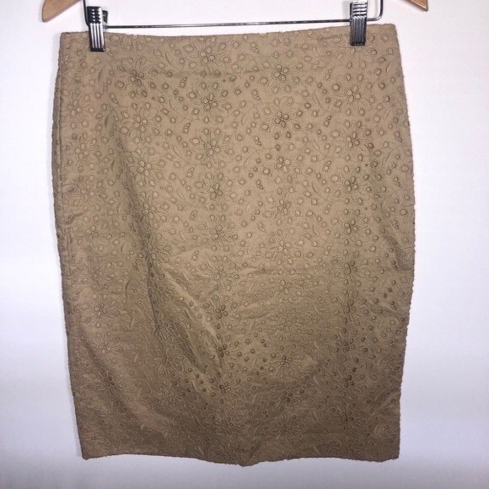Talbots Eyelet Pencil Skirt Size 4 - Picture 1 of 10